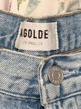Agolde High-Rise Women's Jeans in Light Blue Wash